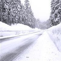 snowy road